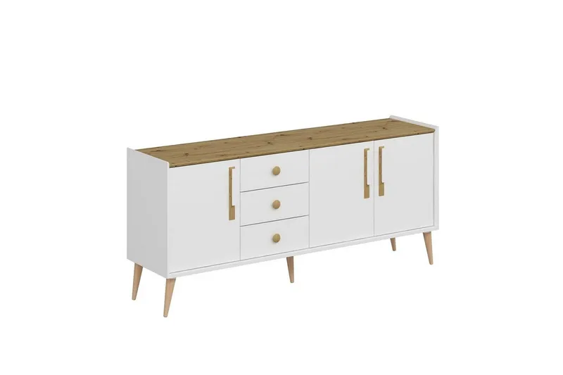 Konsoli Ralor Valkoinen - Valkoinen - Huonekalut - Pöytä & ruokailuryhmä - Apupöytä & sivupöytä - Konsolipöytä