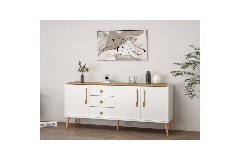 Konsoli Ralor Valkoinen - Valkoinen - Huonekalut - Pöytä & ruokailuryhmä - Apupöytä & sivupöytä - Konsolipöytä