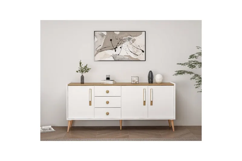 Konsoli Ralor Valkoinen - Valkoinen - Huonekalut - Pöytä & ruokailuryhmä - Apupöytä & sivupöytä - Konsolipöytä