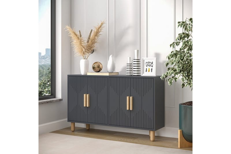 Konsoli Roger Antrasiitti - Antrasiitti - Huonekalut - Pöytä & ruokailuryhmä - Apupöytä & sivupöytä - Konsolipöytä