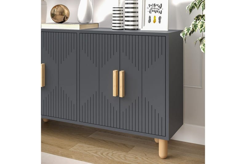 Konsoli Roger Antrasiitti - Antrasiitti - Huonekalut - Pöytä & ruokailuryhmä - Apupöytä & sivupöytä - Konsolipöytä