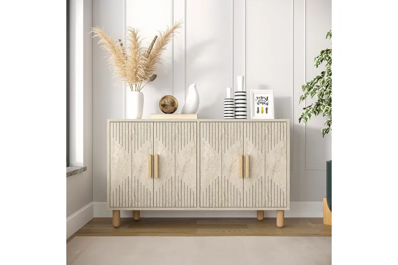 Konsoli Roger Traverten - Traverten - Huonekalut - Pöytä & ruokailuryhmä - Apupöytä & sivupöytä - Konsolipöytä