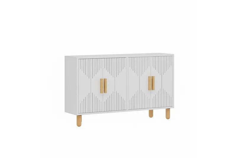 Konsoli Roger Valkoinen - Valkoinen - Huonekalut - Pöytä & ruokailuryhmä - Apupöytä & sivupöytä - Konsolipöytä