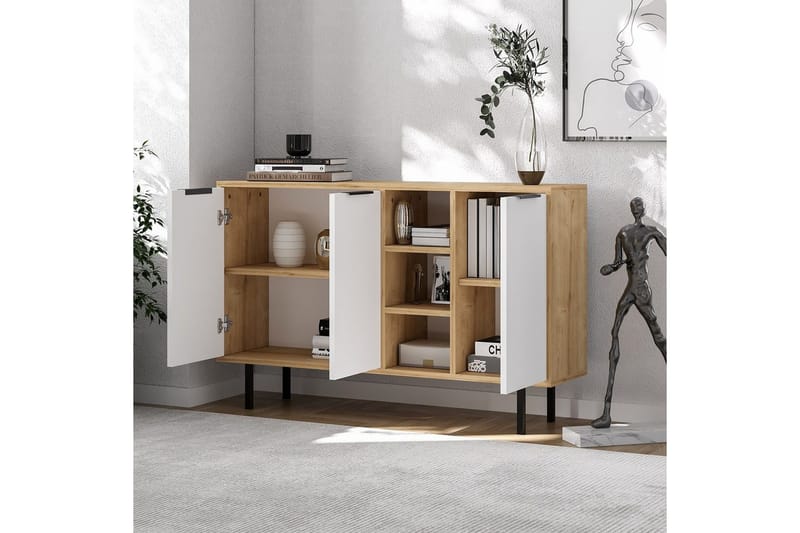 Konsoli Schmida Safidoniritammi / Valkoinen - Sininen/Valkoinen - Huonekalut - Pöytä & ruokailuryhmä - Apupöytä & sivupöytä - Konsolipöytä