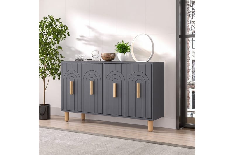 Konsoli Tiikeri Antrasiitti - Antrasiitti - Huonekalut - Pöytä & ruokailuryhmä - Apupöytä & sivupöytä - Konsolipöytä