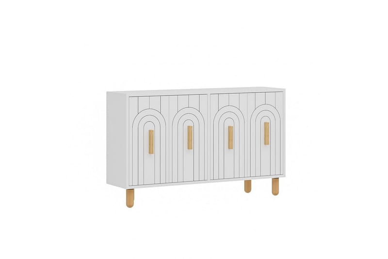 Konsoli Tiikeri Valkoinen - Valkoinen - Huonekalut - Pöytä & ruokailuryhmä - Apupöytä & sivupöytä - Konsolipöytä