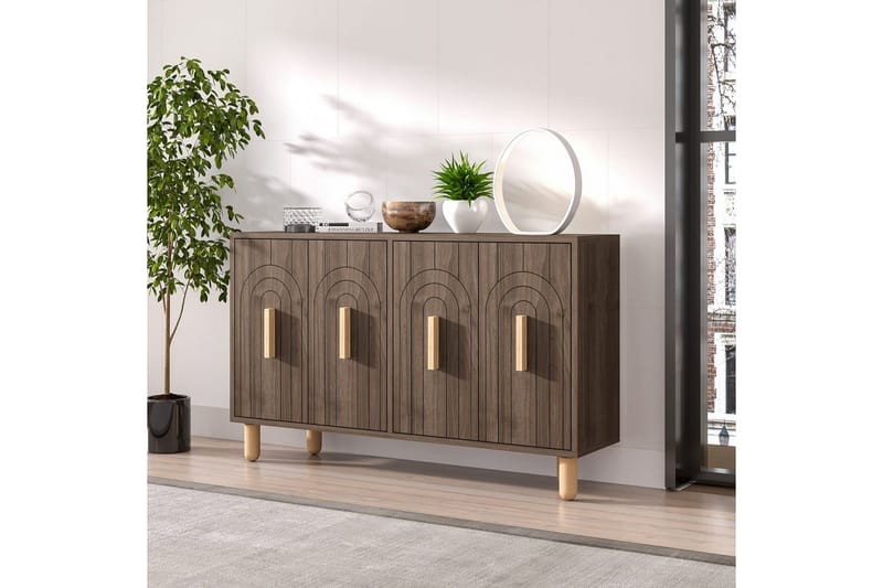 Konsoli Tiikeri Pähkinäpuu - Pähkinäpuu - Huonekalut - Pöytä & ruokailuryhmä - Apupöytä & sivupöytä - Konsolipöytä