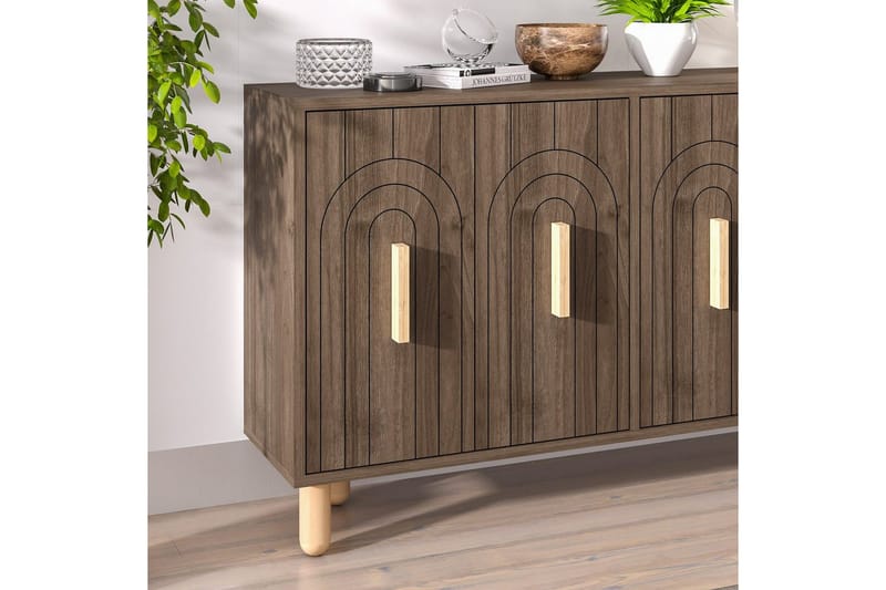 Konsoli Tiikeri Pähkinäpuu - Pähkinäpuu - Huonekalut - Pöytä & ruokailuryhmä - Apupöytä & sivupöytä - Konsolipöytä