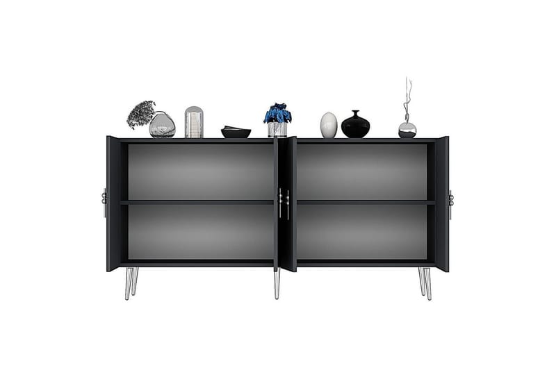 Konsoli Zoman Antrasiitti / Hopea - Antrasiitti / Hopea - Huonekalut - Pöytä & ruokailuryhmä - Apupöytä & sivupöytä - Konsolipöytä