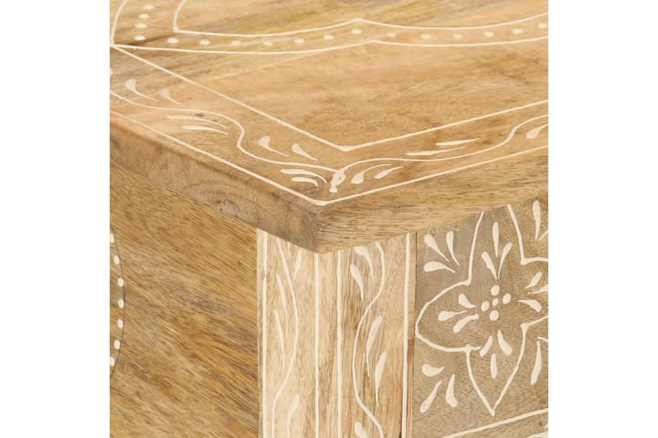 Konsolipöytä 80x35x74 cm täysi mangopuu - Ruskea - Lamppupöytä - Tarjotinpöytä & pikkupöytä