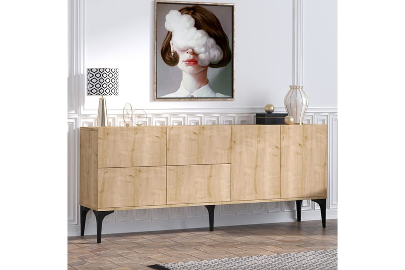 Apupöytä Bousghi 180 cm - Luonnonväri - Huonekalut - Pöytä & ruokailuryhmä - Apupöytä & sivupöytä - Konsolipöytä