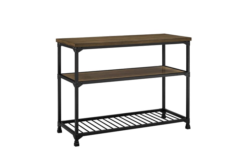 Apupöytä Cassy 121,9 cm Musta/Tummanruskea - Dorel Home - Huonekalut - Pöytä & ruokailuryhmä - Apupöytä & sivupöytä - Konsolipöytä