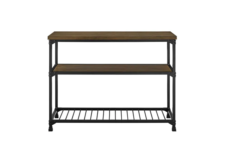 Apupöytä Cassy 121,9 cm Musta/Tummanruskea - Dorel Home - Huonekalut - Pöytä & ruokailuryhmä - Apupöytä & sivupöytä - Konsolipöytä