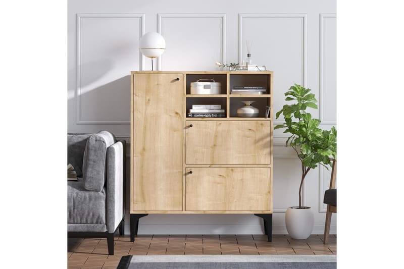 Apupöytä Evanie 100 cm - Sininen/Luonnonväri - Huonekalut - Pöytä & ruokailuryhmä - Apupöytä & sivupöytä - Konsolipöytä