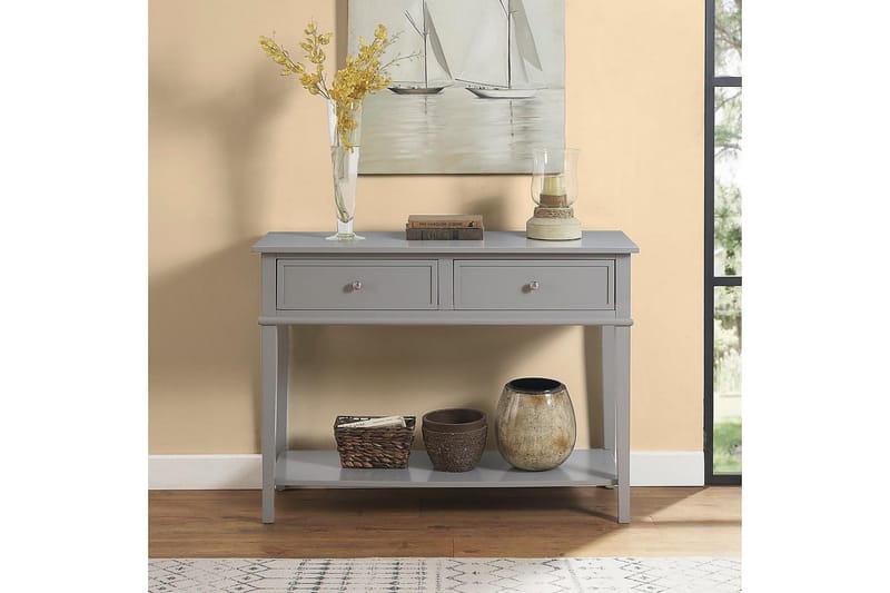 Apupöytä Franklin 104 cm Harmaa - Dorel Home - Huonekalut - Pöytä & ruokailuryhmä - Apupöytä & sivupöytä - Konsolipöytä