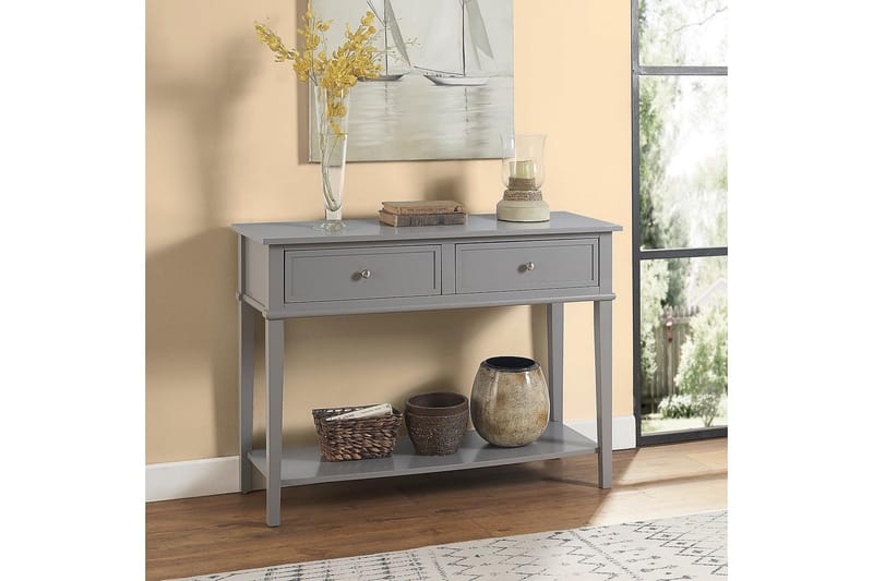 Apupöytä Franklin 104 cm Harmaa - Dorel Home - Huonekalut - Pöytä & ruokailuryhmä - Apupöytä & sivupöytä - Konsolipöytä