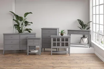Apupöytä Franklin 104 cm Harmaa - Dorel Home - Huonekalut - Pöytä & ruokailuryhmä - Apupöytä & sivupöytä - Konsolipöytä