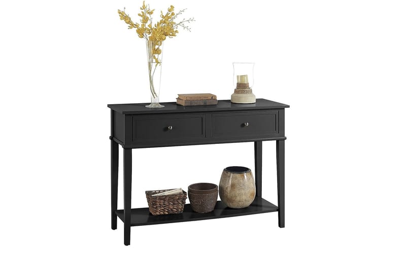 Apupöytä Franklin 104 cm Musta - Dorel Home - Huonekalut - Pöytä & ruokailuryhmä - Apupöytä & sivupöytä - Konsolipöytä