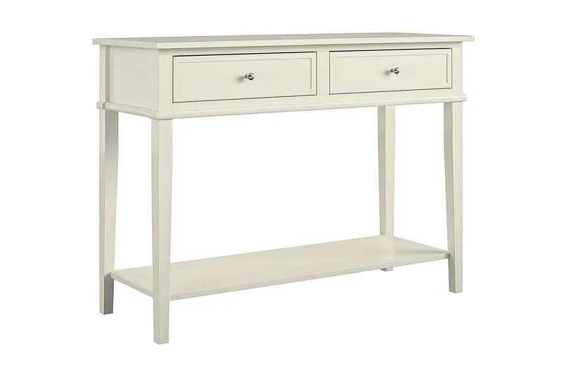 Apupöytä Franklin 104 cm Valkoinen - Dorel Home - Huonekalut - Pöytä & ruokailuryhmä - Apupöytä & sivupöytä - Konsolipöytä