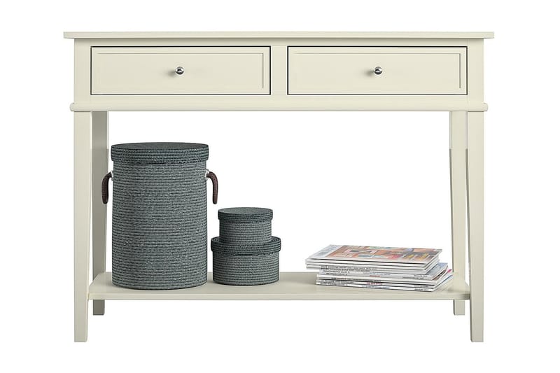 Apupöytä Franklin 104 cm Valkoinen - Dorel Home - Huonekalut - Pöytä & ruokailuryhmä - Apupöytä & sivupöytä - Konsolipöytä