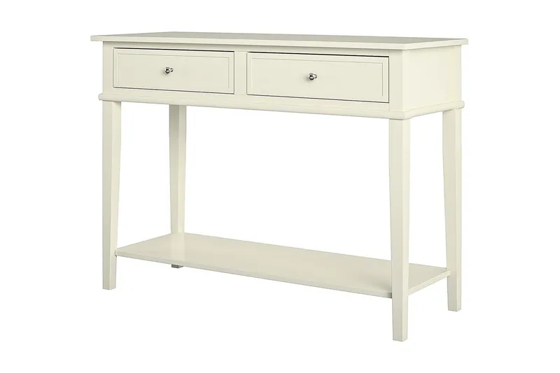 Apupöytä Franklin 104 cm Valkoinen - Dorel Home - Huonekalut - Pöytä & ruokailuryhmä - Apupöytä & sivupöytä - Konsolipöytä