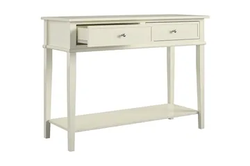 Apupöytä Franklin 104 cm Valkoinen - Dorel Home - Huonekalut - Pöytä & ruokailuryhmä - Apupöytä & sivupöytä - Konsolipöytä