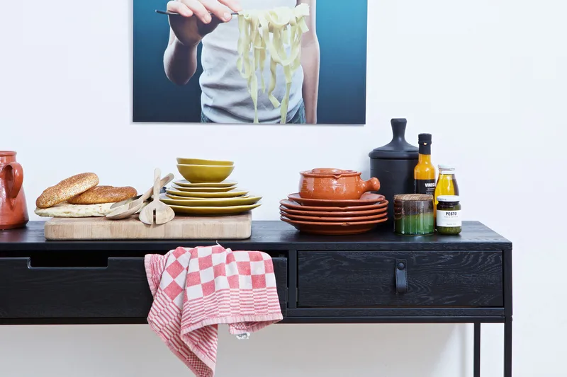 Apupöytä Iria 140 cm - Musta Tammi - Huonekalut - Pöytä & ruokailuryhmä - Apupöytä & sivupöytä - Konsolipöytä