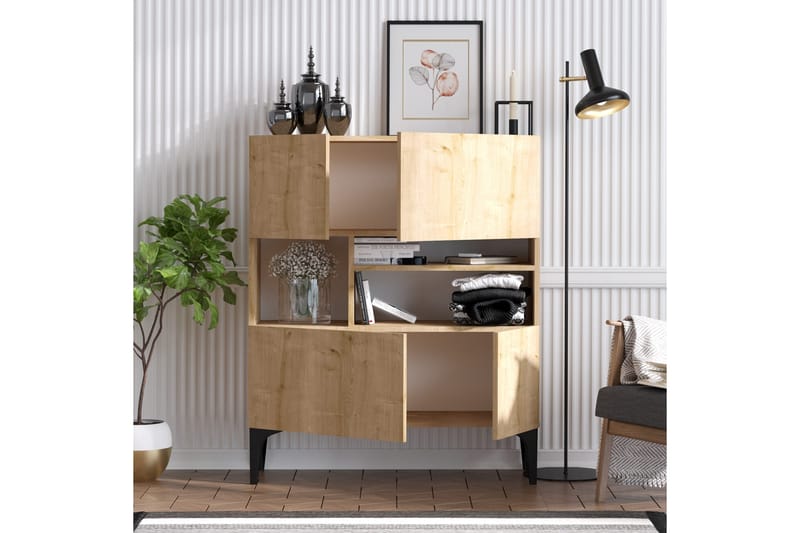 Apupöytä Kristoni 100 cm - Sininen/Luonnonväri - Huonekalut - Pöytä & ruokailuryhmä - Apupöytä & sivupöytä - Konsolipöytä