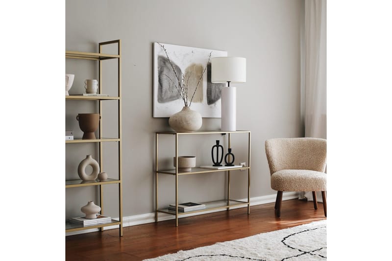 Apupöytä Manwoody 100 cm - Kulta - Huonekalut - Pöytä & ruokailuryhmä - Apupöytä & sivupöytä - Konsolipöytä