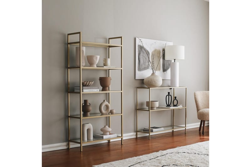 Apupöytä Manwoody 100 cm - Kulta - Huonekalut - Pöytä & ruokailuryhmä - Apupöytä & sivupöytä - Konsolipöytä