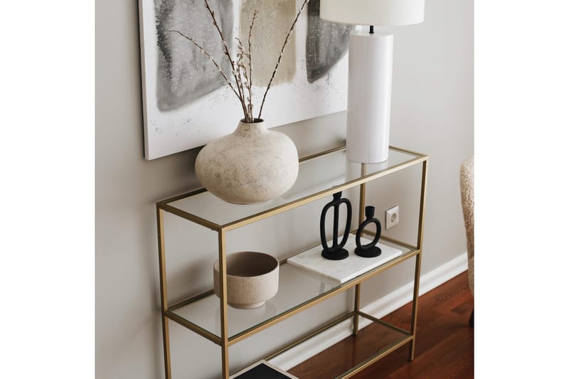 Apupöytä Manwoody 100 cm - Kulta - Huonekalut - Pöytä & ruokailuryhmä - Apupöytä & sivupöytä - Konsolipöytä