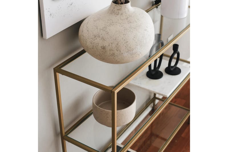 Apupöytä Manwoody 100 cm - Kulta - Huonekalut - Pöytä & ruokailuryhmä - Apupöytä & sivupöytä - Konsolipöytä