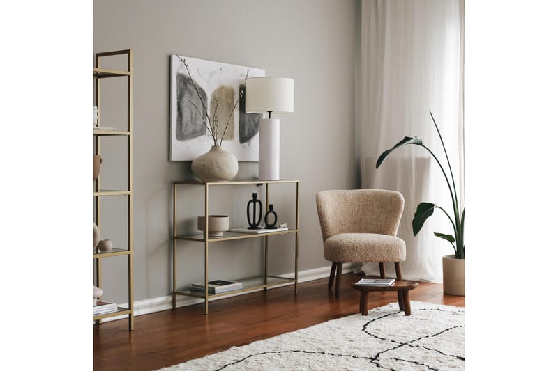 Apupöytä Manwoody 100 cm - Kulta - Huonekalut - Pöytä & ruokailuryhmä - Apupöytä & sivupöytä - Konsolipöytä