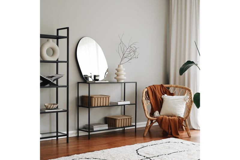 Apupöytä Manwoody 100 cm - Musta - Huonekalut - Pöytä & ruokailuryhmä - Apupöytä & sivupöytä - Konsolipöytä