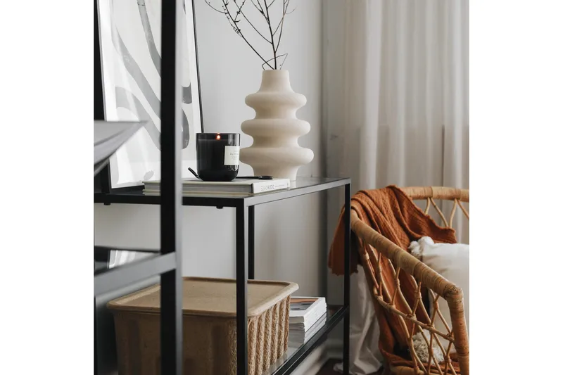 Apupöytä Manwoody 100 cm - Musta - Huonekalut - Pöytä & ruokailuryhmä - Apupöytä & sivupöytä - Konsolipöytä