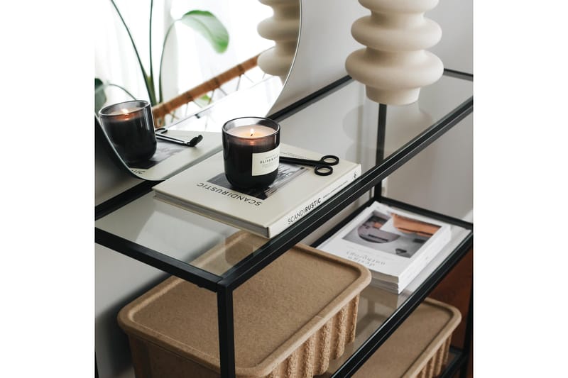 Apupöytä Manwoody 100 cm - Musta - Huonekalut - Pöytä & ruokailuryhmä - Apupöytä & sivupöytä - Konsolipöytä