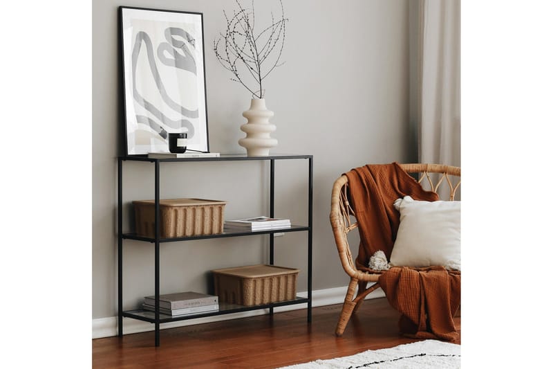 Apupöytä Manwoody 100 cm - Musta - Huonekalut - Pöytä & ruokailuryhmä - Apupöytä & sivupöytä - Konsolipöytä