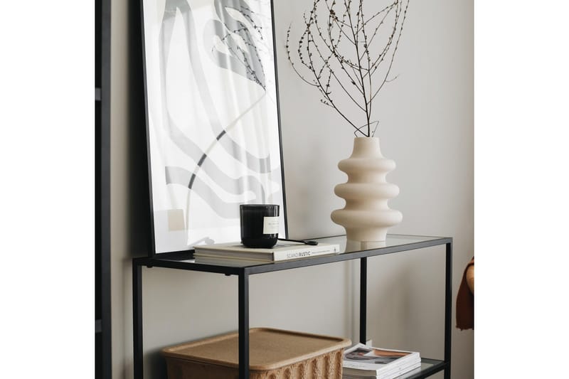 Apupöytä Manwoody 100 cm - Musta - Huonekalut - Pöytä & ruokailuryhmä - Apupöytä & sivupöytä - Konsolipöytä
