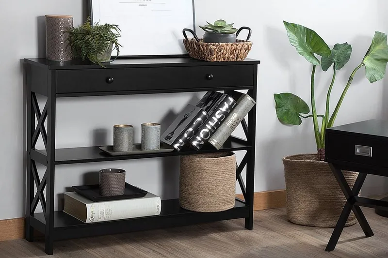 Apupöytä Montgomery 100 cm - Musta - Huonekalut - Pöytä & ruokailuryhmä - Apupöytä & sivupöytä - Konsolipöytä