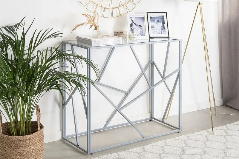 Apupöytä Orland 40 cm - Hopea - Huonekalut - Pöytä & ruokailuryhmä - Apupöytä & sivupöytä - Konsolipöytä