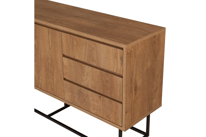 Apupöytä Ruba 140 cm - Tummanruskea/Musta - Huonekalut - Pöytä & ruokailuryhmä - Apupöytä & sivupöytä - Konsolipöytä