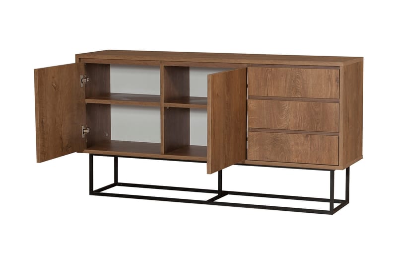 Apupöytä Ruba 140 cm - Tummanruskea/Musta - Huonekalut - Pöytä & ruokailuryhmä - Apupöytä & sivupöytä - Konsolipöytä