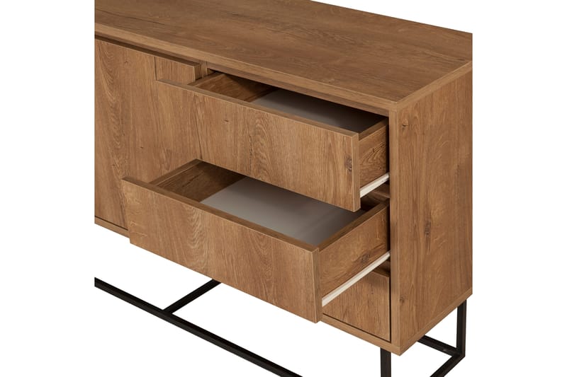 Apupöytä Ruba 140 cm - Tummanruskea/Musta - Huonekalut - Pöytä & ruokailuryhmä - Apupöytä & sivupöytä - Konsolipöytä