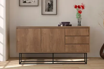 Apupöytä Ruba 140 cm - Tummanruskea/Musta - Huonekalut - Pöytä & ruokailuryhmä - Apupöytä & sivupöytä - Konsolipöytä