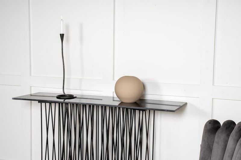 Apupöytä Stone 130 cm - Musta - Huonekalut - Pöytä & ruokailuryhmä - Apupöytä & sivupöytä - Konsolipöytä