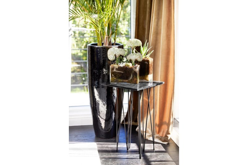 Apupöytä Stone 40 cm - Musta - Huonekalut - Pöytä & ruokailuryhmä - Apupöytä & sivupöytä - Konsolipöytä