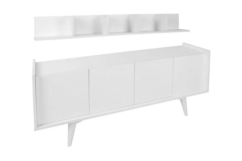 Apupöytä Tarre 150 cm, Valkoinen