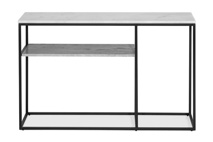 Apupöytä Titania 120 cm Marmori - Valkoinen/Harmaa/Musta - Konsolip�öytä - Eteispöytä