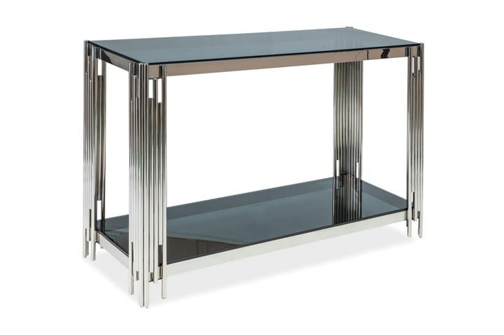 Apupöytä Torala 120 cm - Lasi/Hopea - Konsolipöytä - Eteispöytä