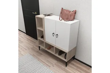 Apupöytä Urgby 100x100 cm - Valkoinen - Huonekalut - Pöytä & ruokailuryhmä - Apupöytä & sivupöytä - Konsolipöytä